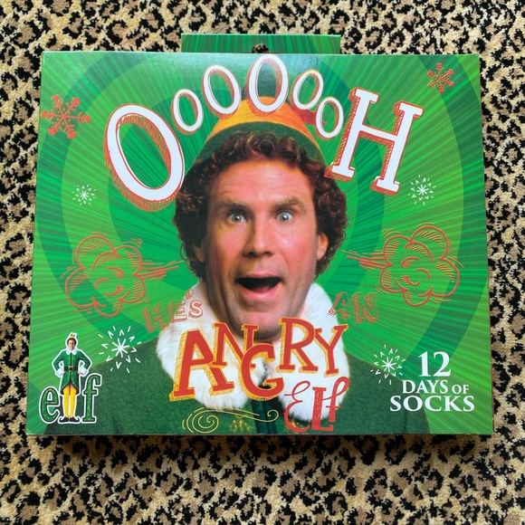 ELF Other - “Elf” 12 days of Christmas socks (NIB)